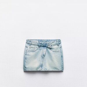 Zara Light Blue Denim Skirt